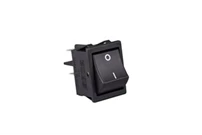 30*22mm Siyah Gövde 2NO Işıksız Terminalli (0-I) Baskılı Siyah A14 Serisi Anahtar